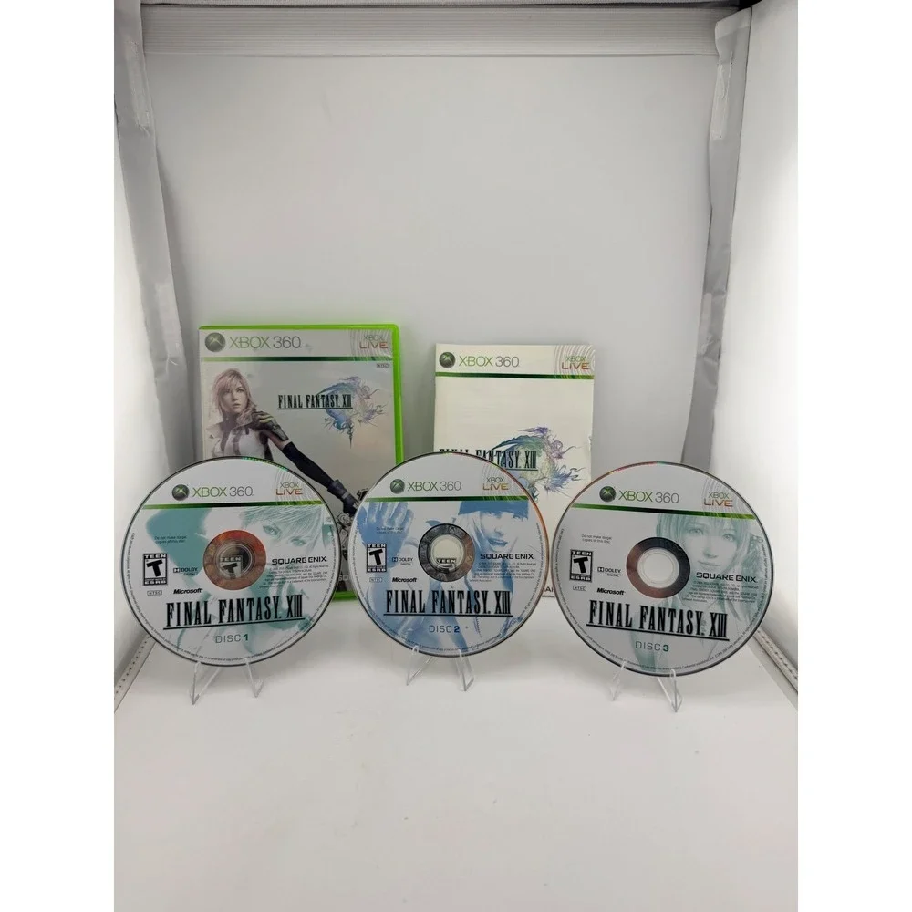 Final Fantasy XIII Xbox 360 3-Disc Set Complete with Manual Square Enix JRPG